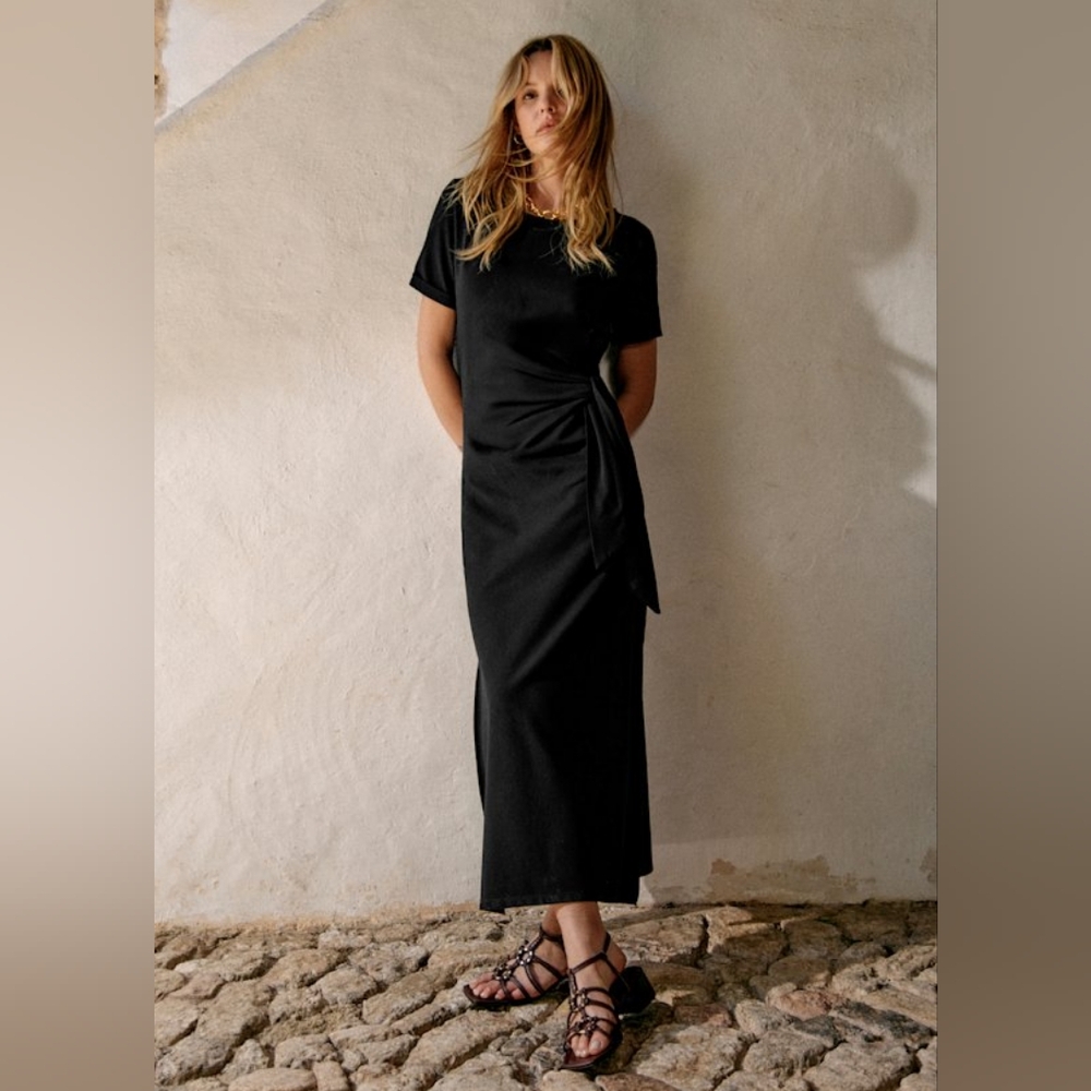 Sezane Pippa Dress in Black Size XS